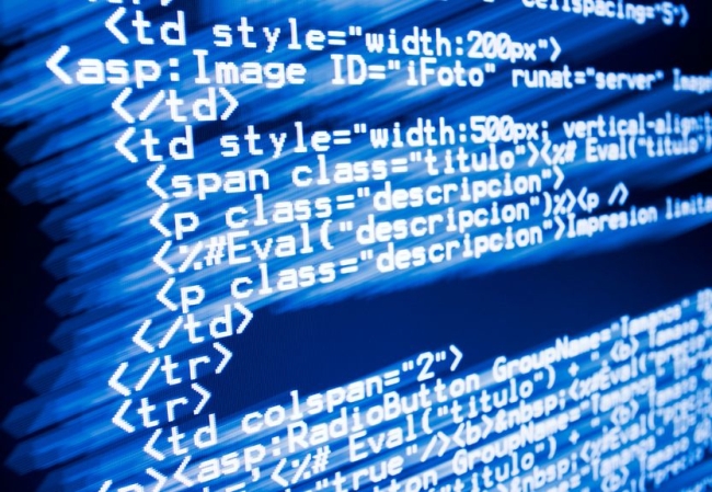 close up of computer screen displaying code